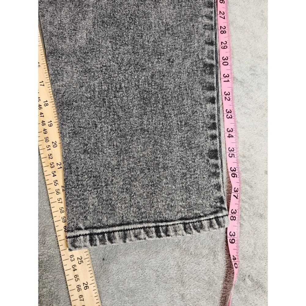Who What Wear Black Acid-Wash Ankle Crop Jeans - Picture 7 of 7